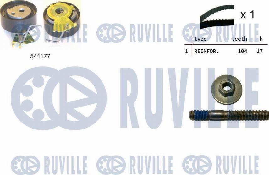 Ruville 550051 - Kit de distribution droxauto.com