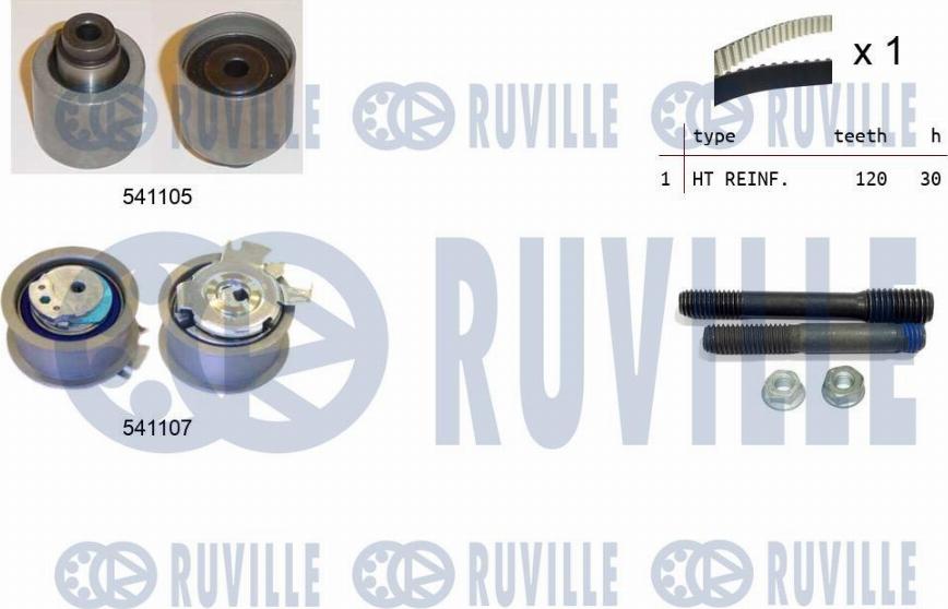 Ruville 550061 - Kit de distribution droxauto.com