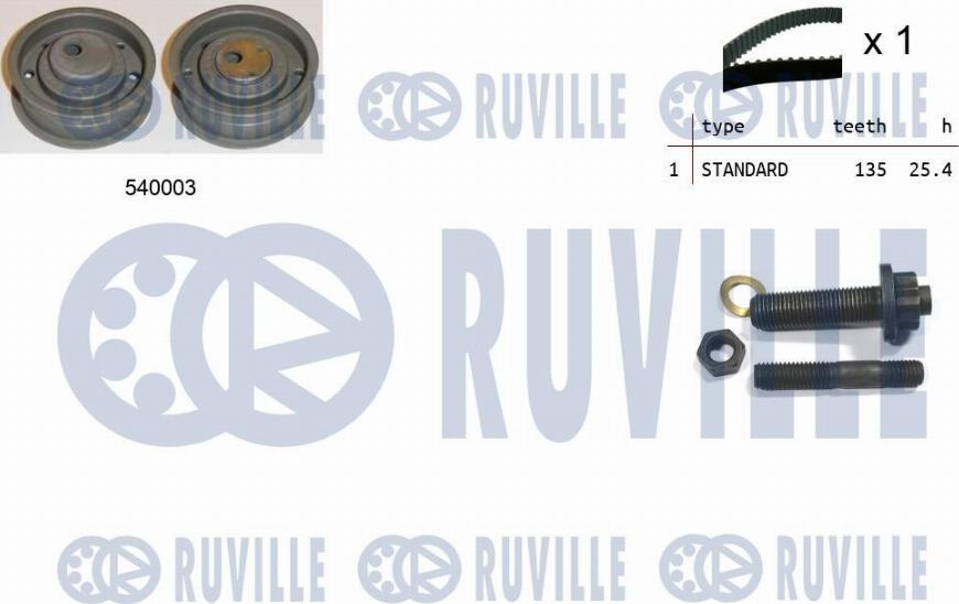 Ruville 550071 - Kit de distribution droxauto.com