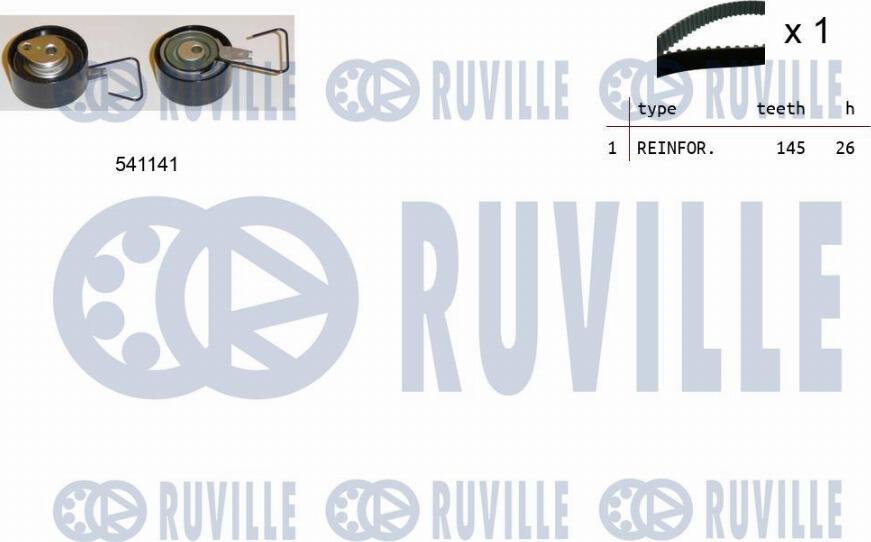 Ruville 550154 - Kit de distribution droxauto.com