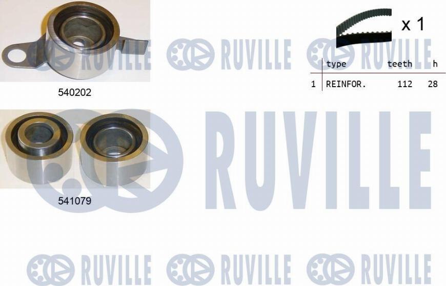Ruville 550158 - Kit de distribution droxauto.com