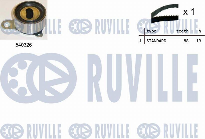 Ruville 550163 - Kit de distribution droxauto.com
