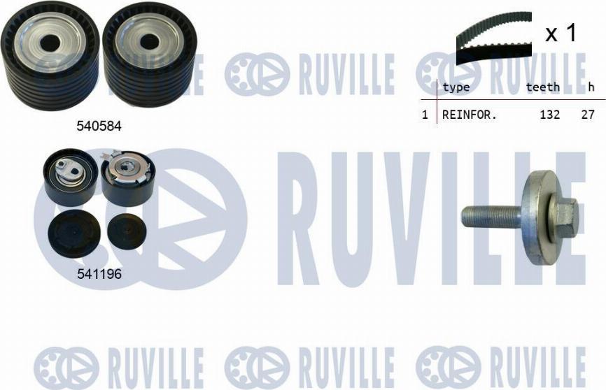 Ruville 550109 - Kit de distribution droxauto.com