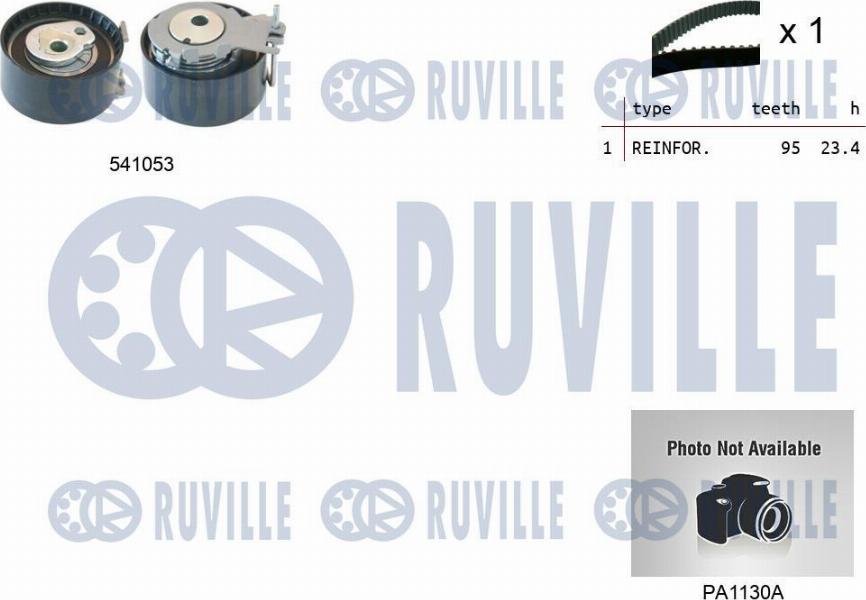 Ruville 5501191 - Pompe à eau + kit de courroie de distribution droxauto.com