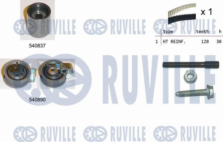 Ruville 550137 - Kit de distribution droxauto.com