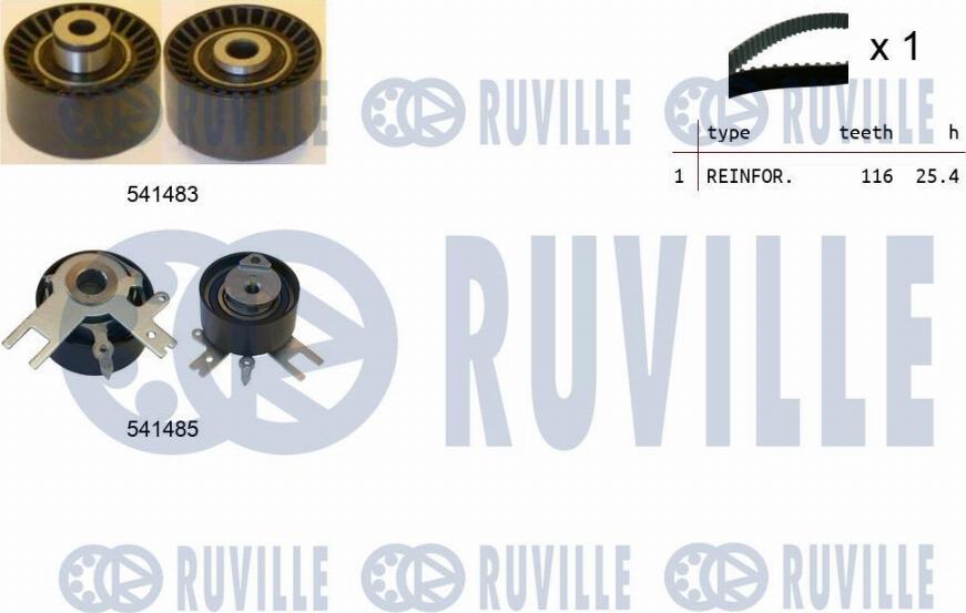 Ruville 550125 - Kit de distribution droxauto.com