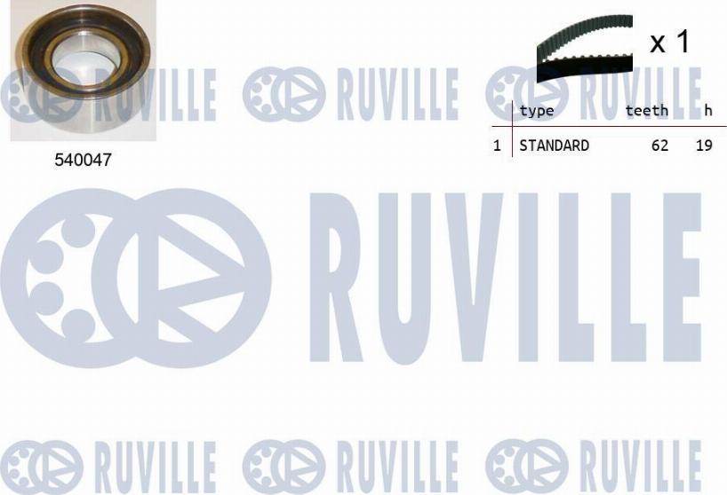 Ruville 550348 - Kit de distribution droxauto.com