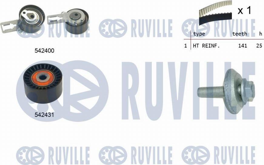 Ruville 550358 - Kit de distribution droxauto.com