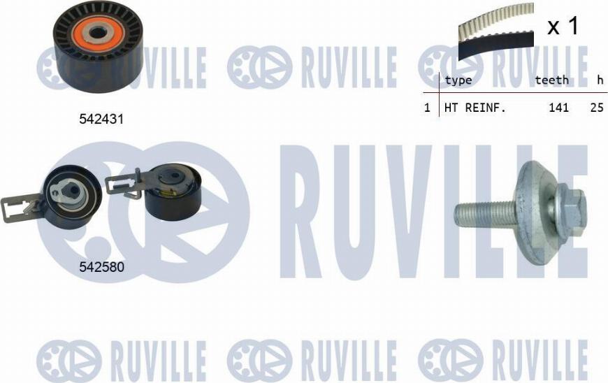 Ruville 550369 - Kit de distribution droxauto.com