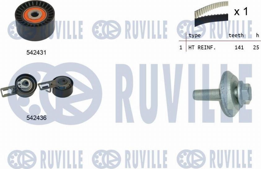 Ruville 550368 - Kit de distribution droxauto.com