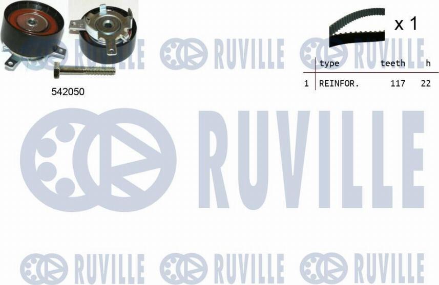 Ruville 550304 - Kit de distribution droxauto.com