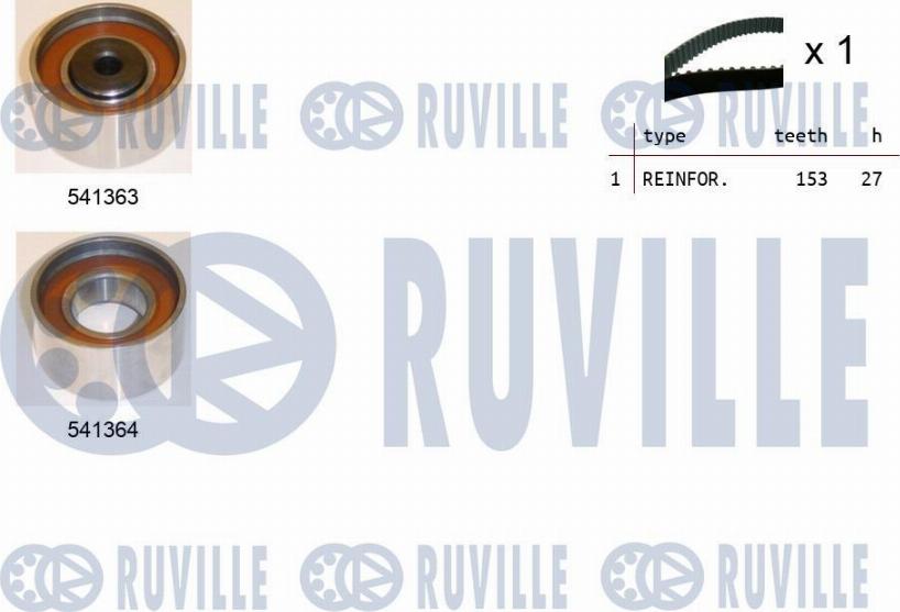 Ruville 550307 - Kit de distribution droxauto.com