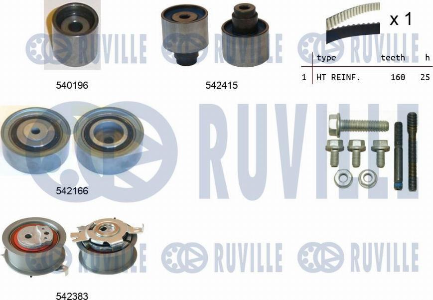 Ruville 550335 - Kit de distribution droxauto.com