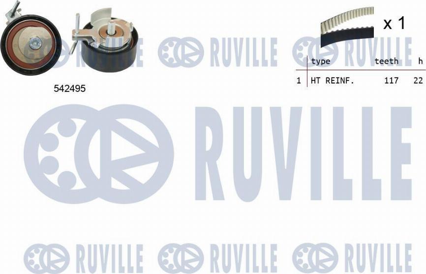 Ruville 550374 - Kit de distribution droxauto.com