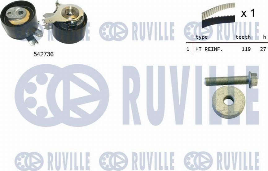 Ruville 550378 - Kit de distribution droxauto.com