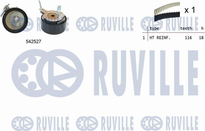 Ruville 550373 - Kit de distribution droxauto.com