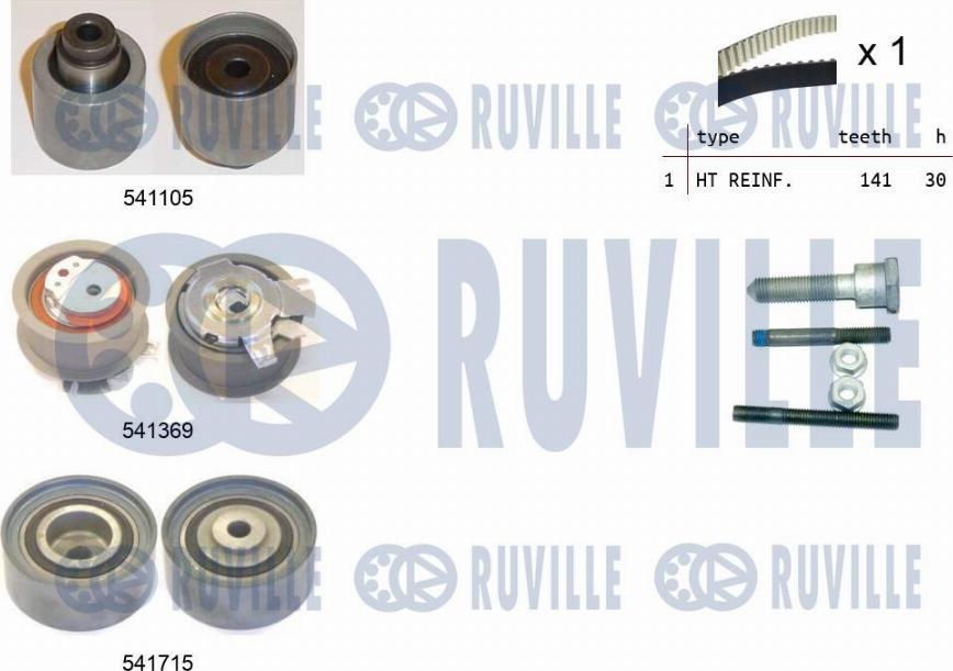 Ruville 550299 - Kit de distribution droxauto.com