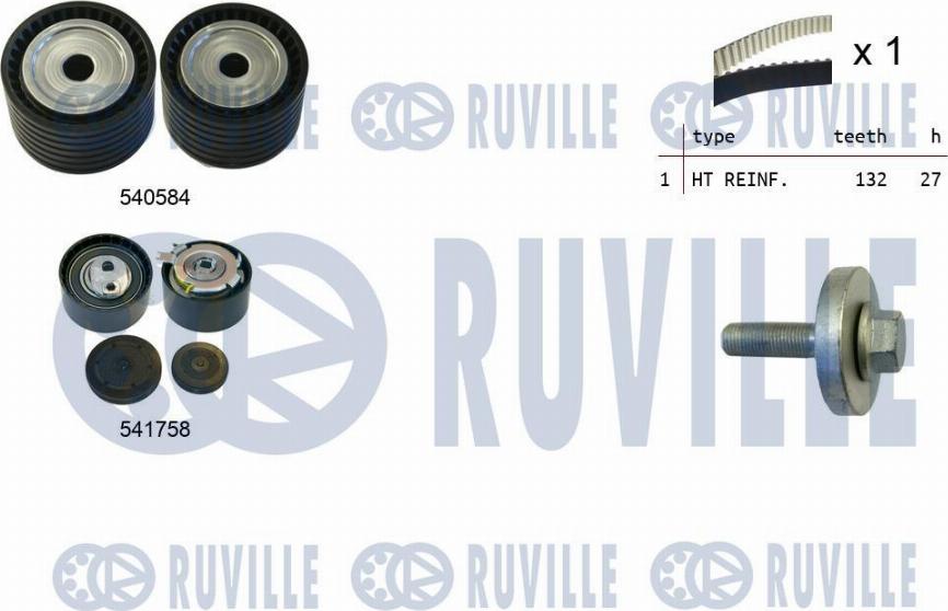 Ruville 550298 - Kit de distribution droxauto.com