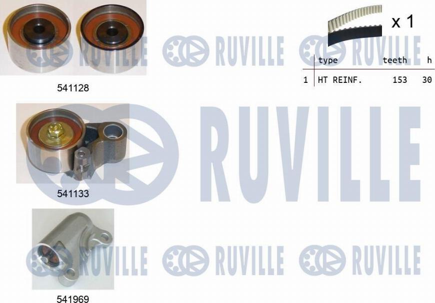 Ruville 550289 - Kit de distribution droxauto.com