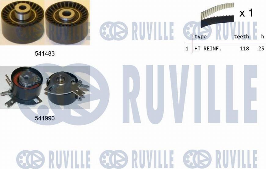 Ruville 550280 - Kit de distribution droxauto.com