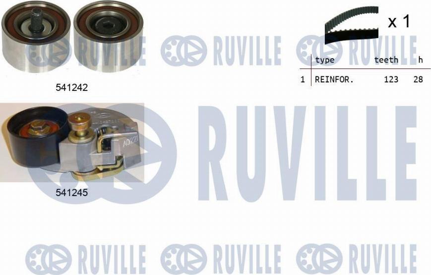 Ruville 550275 - Kit de distribution droxauto.com