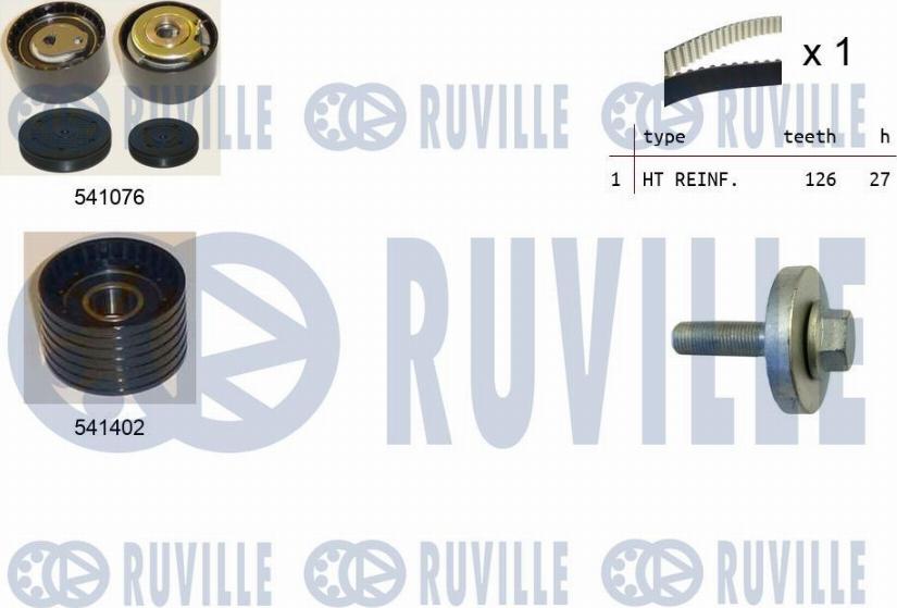 Ruville 550278 - Kit de distribution droxauto.com