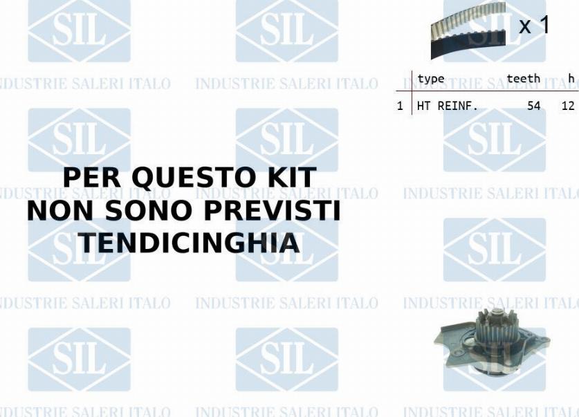 Saleri SIL K1PA1448A - Pompe à eau + kit de courroie de distribution droxauto.com