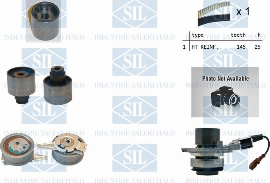 Saleri SIL K1PA1566V - Pompe à eau + kit de courroie de distribution droxauto.com