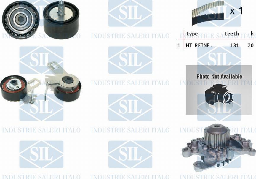 Saleri SIL K1PA1630 - Pompe à eau + kit de courroie de distribution droxauto.com