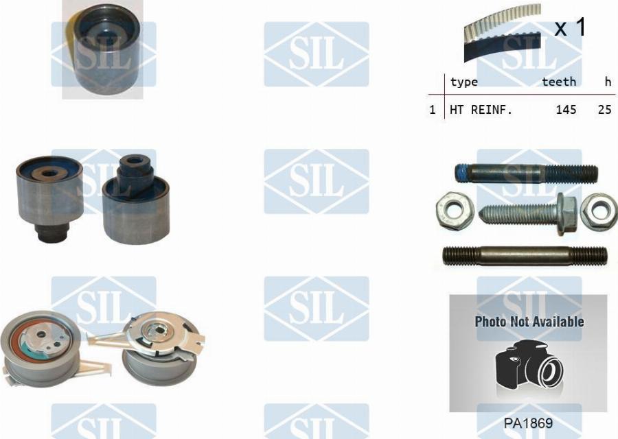 Saleri SIL K3PA1869 - Pompe à eau + kit de courroie de distribution droxauto.com
