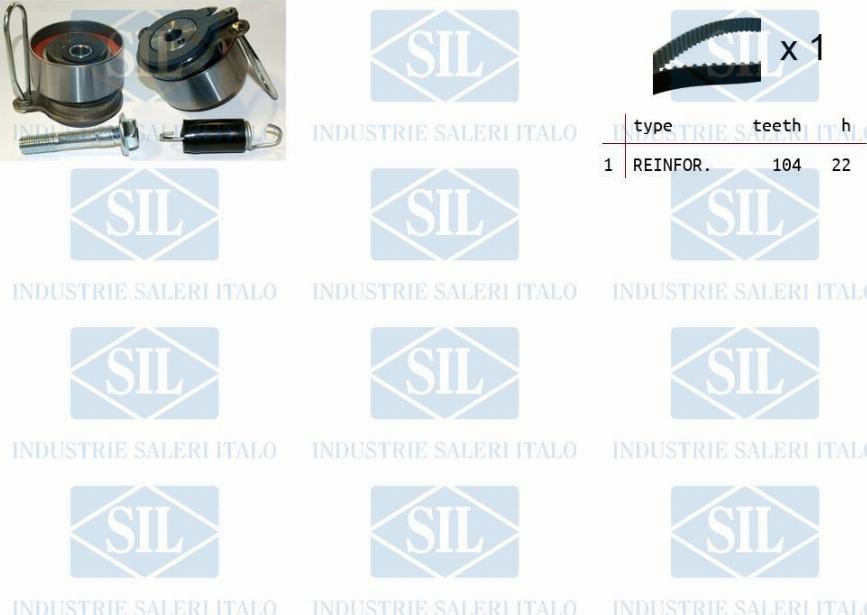 Saleri SIL TK1409 - Kit de distribution droxauto.com