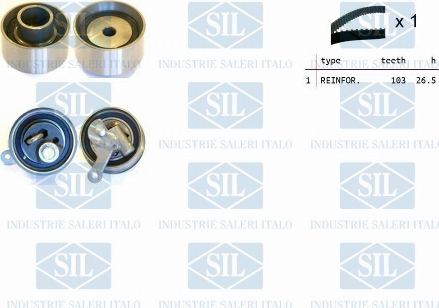Saleri SIL TK1430 - Kit de distribution droxauto.com