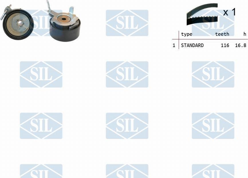 Saleri SIL TK1505 - Kit de distribution droxauto.com