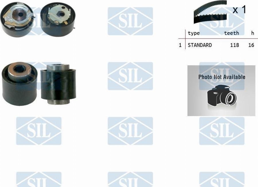 Saleri SIL TK1514 - Kit de distribution droxauto.com