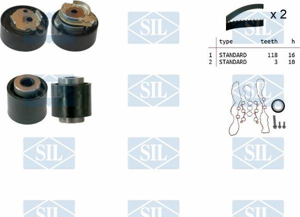 Saleri SIL TK1522 - Kit de distribution droxauto.com