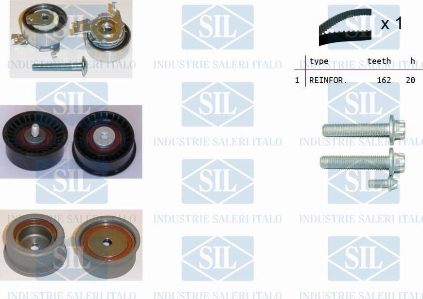 Saleri SIL TK1041 - Kit de distribution droxauto.com
