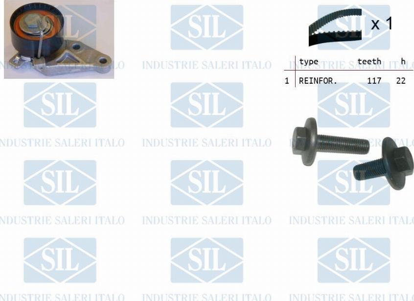 Saleri SIL TK1047 - Kit de distribution droxauto.com