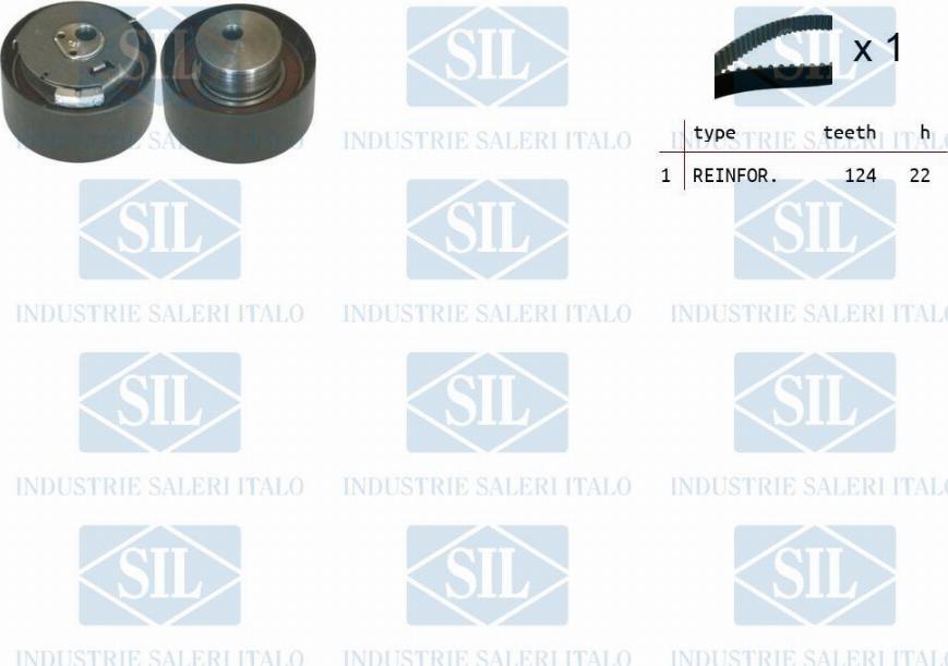 Saleri SIL TK1034 - Kit de distribution droxauto.com