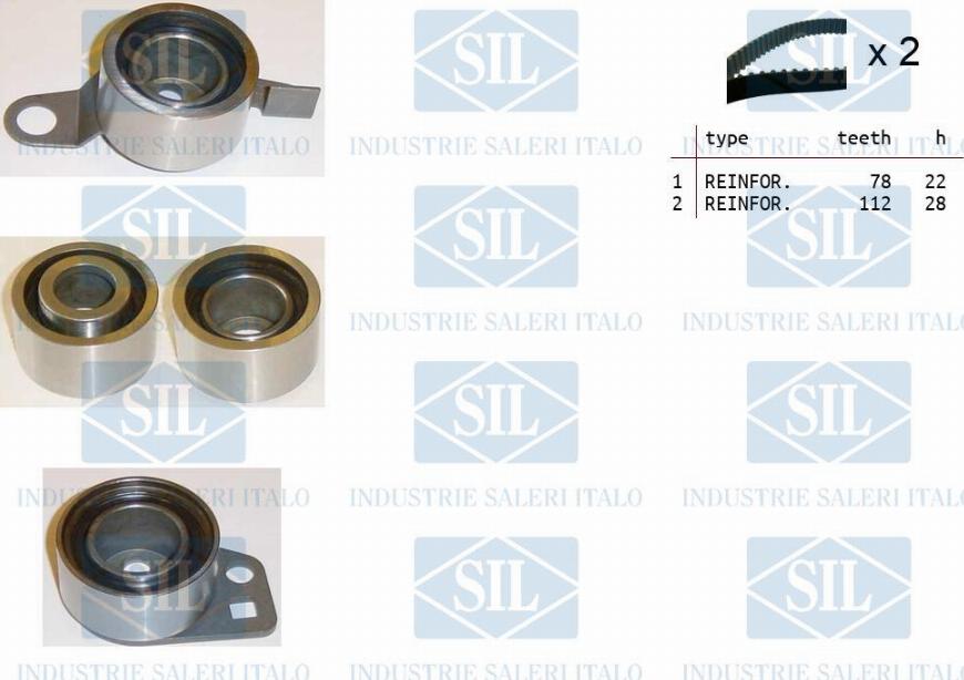 Saleri SIL TK1159 - Kit de distribution droxauto.com