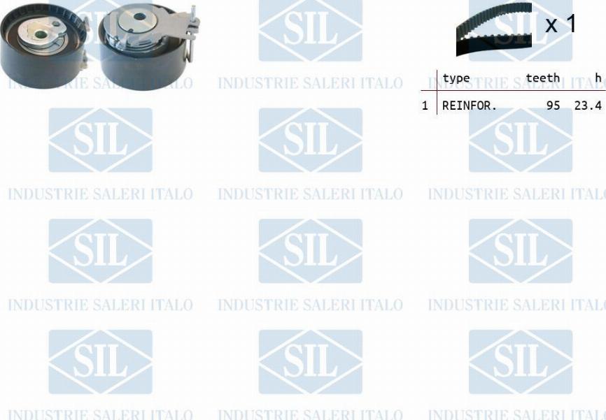 Saleri SIL TK1119 - Kit de distribution droxauto.com