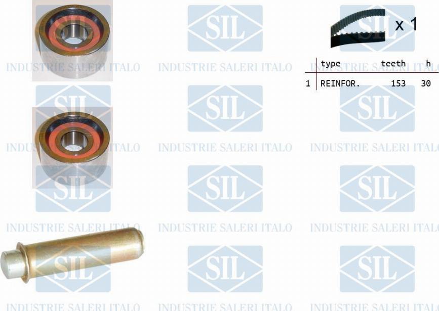 Saleri SIL TK1393 - Kit de distribution droxauto.com