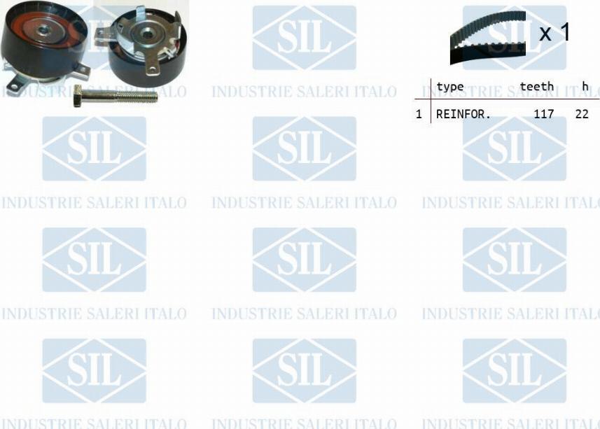 Saleri SIL TK1304 - Kit de distribution droxauto.com