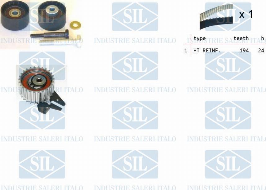 Saleri SIL TK1303 - Kit de distribution droxauto.com