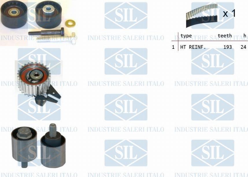 Saleri SIL TK1389 - Kit de distribution droxauto.com