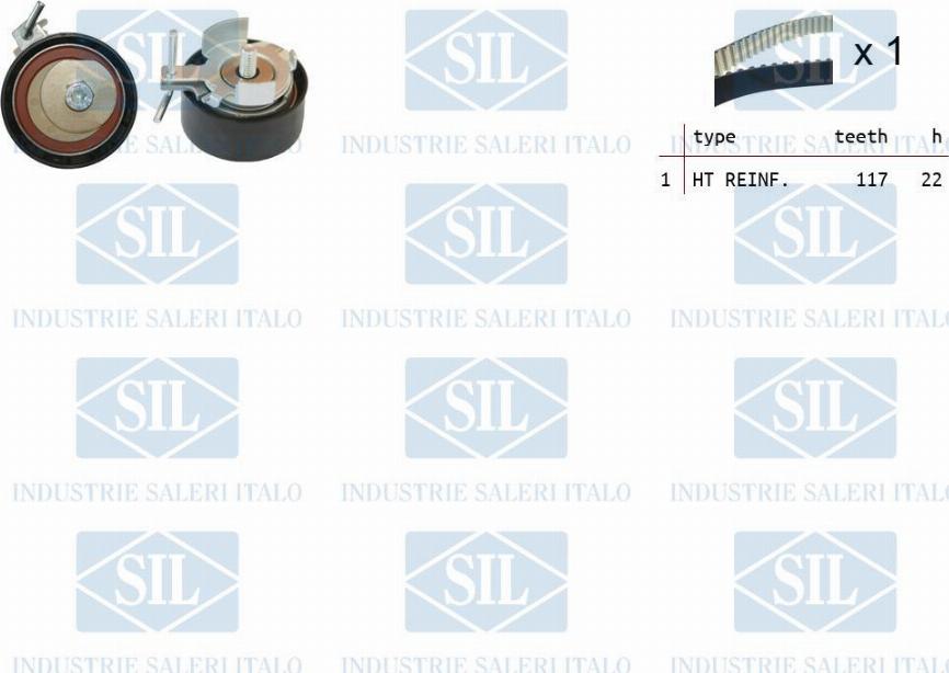 Saleri SIL TK1374 - Kit de distribution droxauto.com