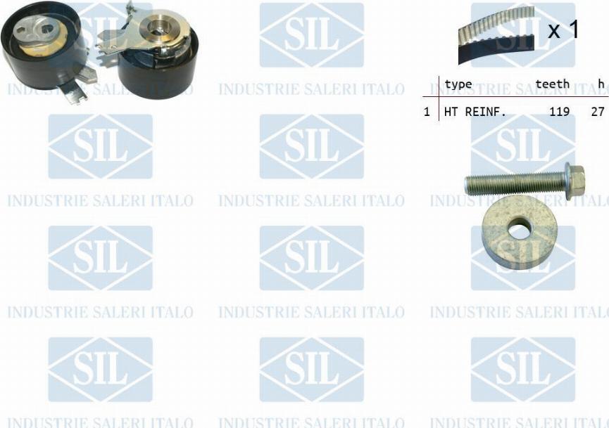 Saleri SIL TK1378 - Kit de distribution droxauto.com
