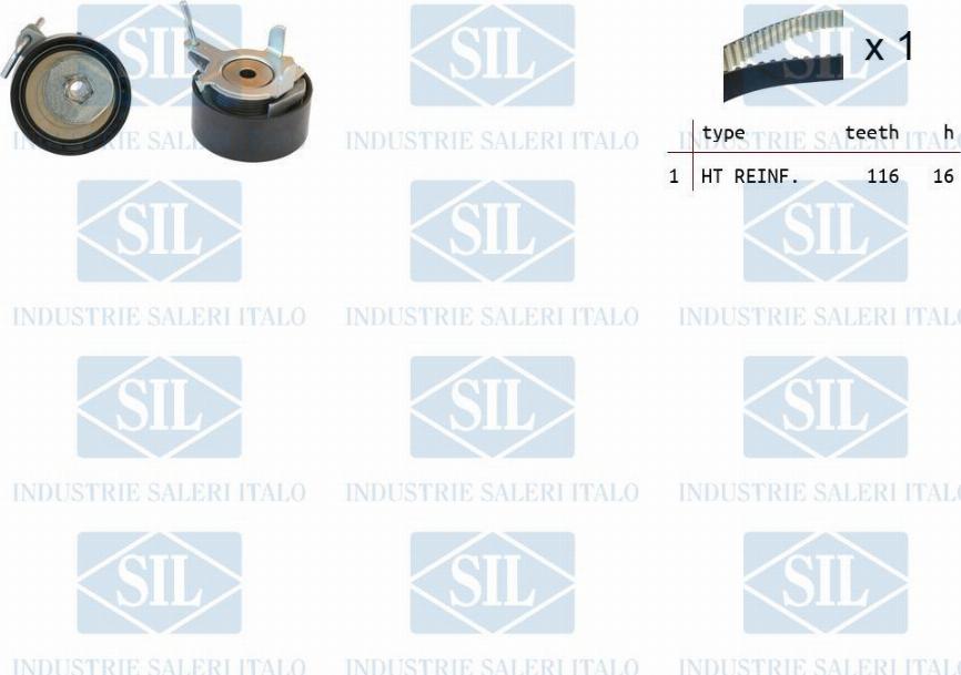Saleri SIL TK1372 - Kit de distribution droxauto.com