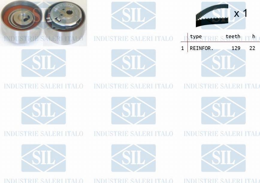 Saleri SIL TK1264 - Kit de distribution droxauto.com
