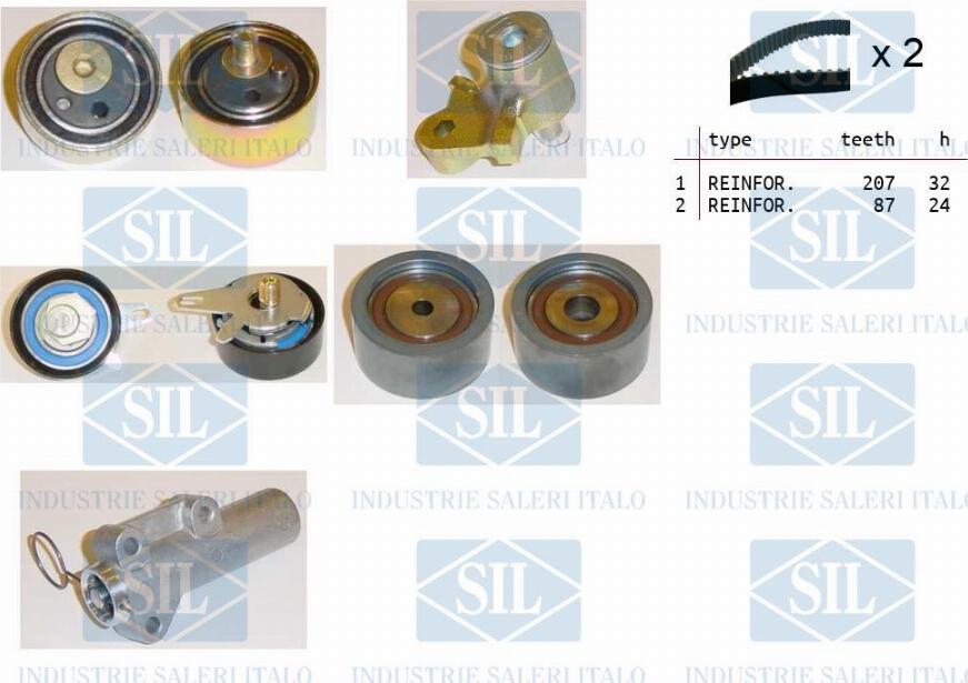 Saleri SIL TK1285 - Kit de distribution droxauto.com