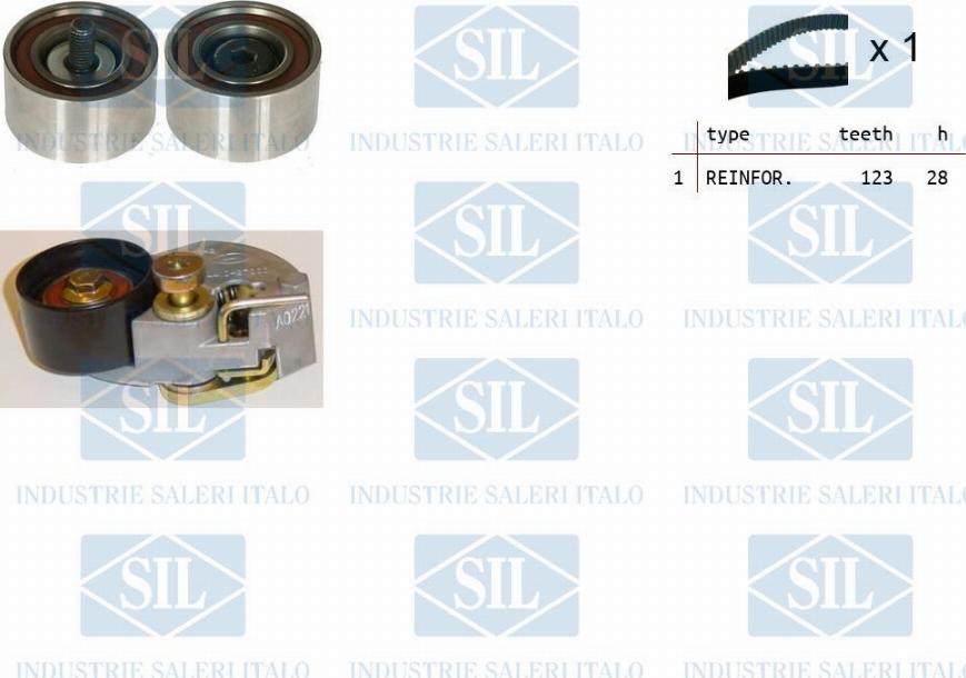 Saleri SIL TK1275 - Kit de distribution droxauto.com